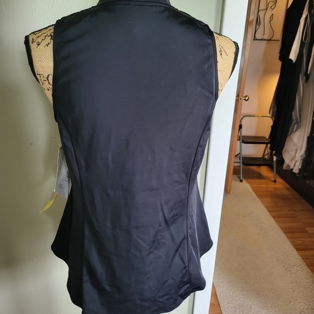 Fit 4 All Solid Sleeveless Zipper Swim Shirt - Picture 4 of 4